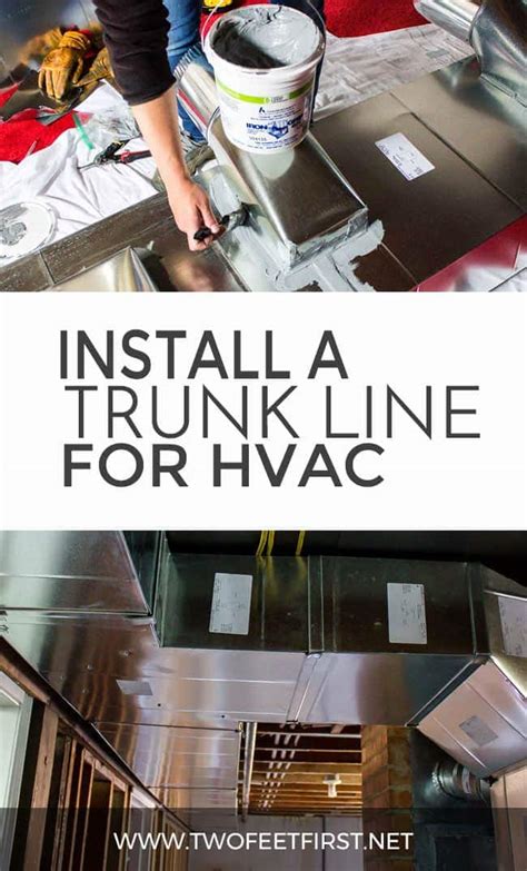 using fabric straps to hang sheet metal trunkline|installing a trunk line for hvac.